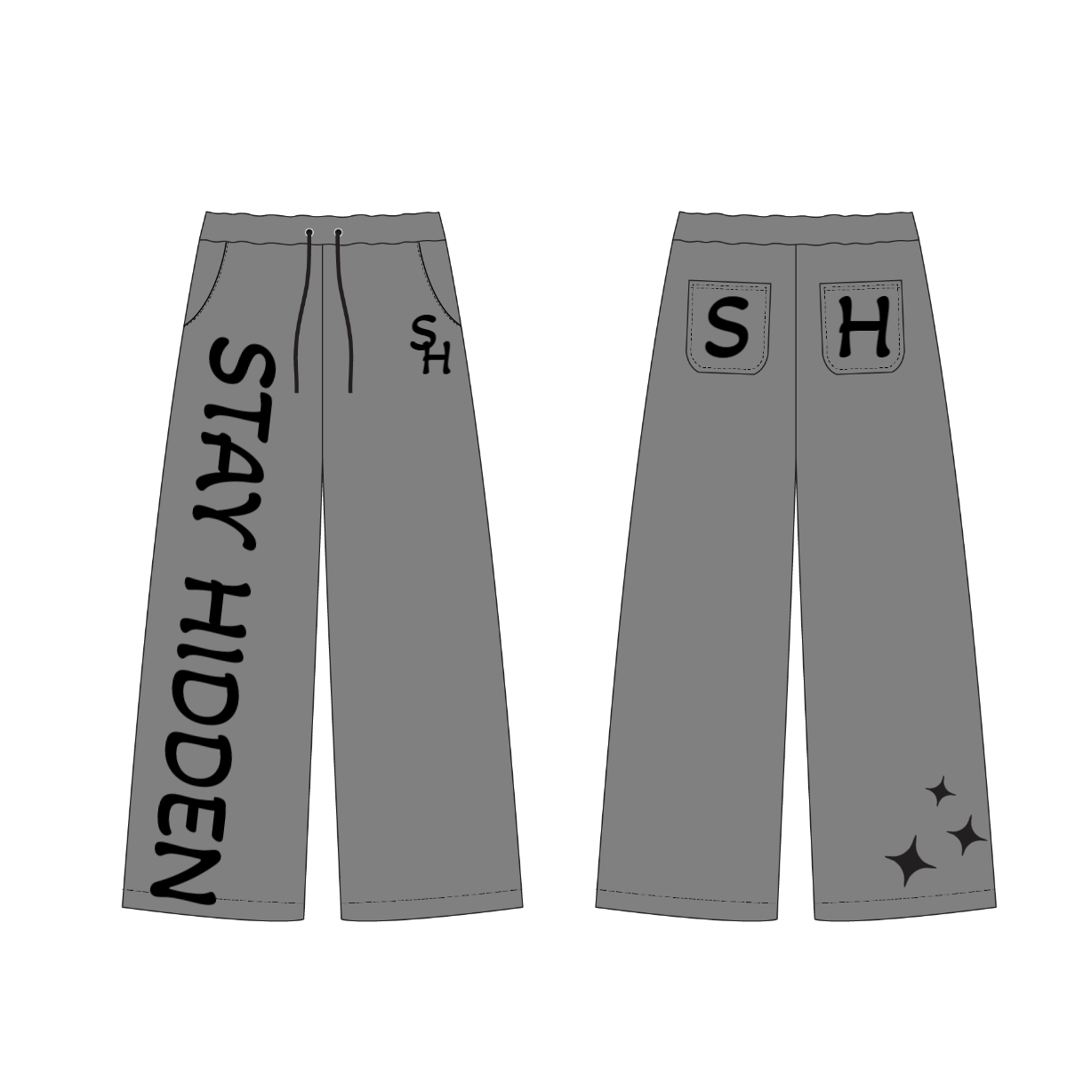 Straight leg sweatpants